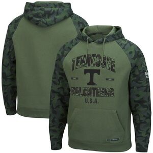 Colosseum Olive/Camo Tennessee Volunteers OHT Military Appreciation Hoodie XL